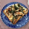 北のおちょび's cooksnap of when they made 焼き豚のせトースト♡.