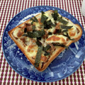 北のおちょび's cooksnap of when they made 焼き豚のせトースト♡.