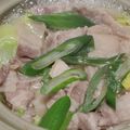 ぱにぱる's cooksnap of when they made 白だしで、豚バラ肉＆白菜＆白ネギの鍋物.
