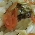 あゆたっくん's cooksnap of when they made キャベツ と人参 と油揚げ 塩昆布で煮物.