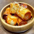 かのと's cooksnap of when they made ちくわとウンナーのケチャップ炒め.