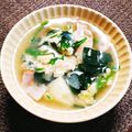 もふもふクロさん's cooksnap of when they made コンソメ卵スープ.