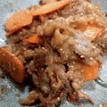 こうのとりヒロシ's cooksnap of when they made 牛肉と人参ごぼうのきんぴら.