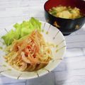 ＠迷子＠'s cooksnap of when they made 【農家のレシピ】もやしとニンジンのサラダ.