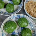 ameうめ's cooksnap of when they made ☆摘んできたヨモギで！よもぎもち☆.