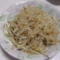 きらり流れ星's cooksnap of when they made レンジでピリ辛☆もやしナムル.