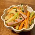 まなポコ's cooksnap of when they made 保育園のセロリと人参のバターきんぴら.
