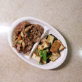 linhua's cooksnap of when they made 厚揚げと小松菜と卵のめんつゆ炒め.