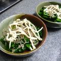 卯月のうさぎ２０１４'s cooksnap of when they made ほうれん草とカリカリじゃこのお浸しマヨ.