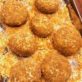 Nagimam39's cooksnap of when they made 幼児食 離乳食 揚げないかぼちゃコロッケ.