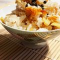 E吉☆'s cooksnap of when they made 白だしdeシンプルたけのこ炊き込みご飯.