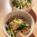 Tomomims's cooksnap of when they made カニカマともやし、きゅうりのナムル.