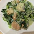 キムラや's cooksnap of when they made 鮭と小松菜クリーム煮(簡単).