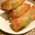 ONE★MAYU★'s cooksnap of when they made エビとスナップエンドウのチーズ春巻き.