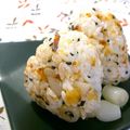 ママdeko's cooksnap of when they made らっきょう☀おかかおにぎり.