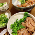 えりこは's cooksnap of when they made ＊ずぼら飯＊豚こまととろろのわさび醤油丼.