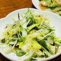 はっぴぃ☆モソモ's cooksnap of when they made 白菜と水菜のゆず胡椒＆塩昆布☆サラダ.