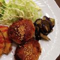 eiyoushi's cooksnap of when they made ジューシーメンチカツ✿甘辛タレ付き.