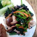 ポニーリボン's cooksnap of when they made 海苔が美味しい☆ほうれん草の炒め物☆.