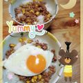海理ママ's cooksnap of when they made 焼肉のタレで簡単'時短 ひき肉丼☆.