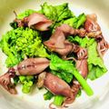 azbjbn's cooksnap of when they made ホタルイカと菜の花の辛子和え(^q^).