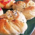 枯れない木。's cooksnap of when they made ふわもち！さつまいもねじりパン《簡単》.