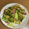 クック49L4Ho☆'s cooksnap of when they made キャベツとソーセージの卵炒め.
