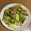クック49L4Ho☆'s cooksnap of when they made キャベツとソーセージの卵炒め.