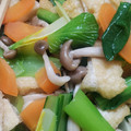 ＊★yuki★＊'s cooksnap of when they made 小松菜としめじと油揚げのお浸し.