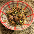 クックS12U17☆'s cooksnap of when they made 鯵の納豆塩昆布和え.