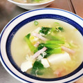 happy_children's cooksnap of when they made 豆腐と青梗菜のとろぉ〜り中華スープ.