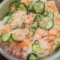 クラッキ's cooksnap of when they made 子供大好き☆鮭とキュウリの簡単ちらし寿司.
