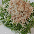♡かっちん♡'s cooksnap of when they made 新玉ねぎとツナと水菜のサラダ.