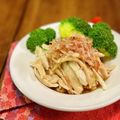 マルんちの丸顔's cooksnap of when they made レンジ蒸し鶏の簡単アレンジ☆土曜/1週間.