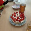 ともぱんたから's cooksnap of when they made 卵2個で作るホール18cmのデコケーキ♪.