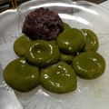 Ａ１５１＝監督's cooksnap of when they made 抹茶白玉だんご.
