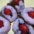 ameうめ's cooksnap of when they made ひな祭り♡いちご桜餅.