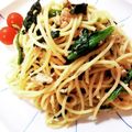 さつき⭐ママ's cooksnap of when they made ぱぱっと簡単ツナほうれん草和風スパゲティ.