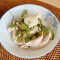 Tamayanm's cooksnap of when they made 鳥胸肉料理で余った皮で 鶏皮の湯引き.