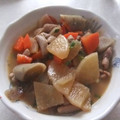 きらり流れ星's cooksnap of when they made だいこんとごぼうと鶏肉の煮物.