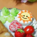 Newチヨコっと♪'s cooksnap of when they made ゆで卵deおひさま＊キャラ弁おかず.