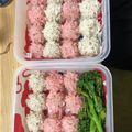 ヤンくん's cooksnap of when they made おめでたい！紅白　もち米シュウマイ.