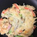 おからちゃん♫'s cooksnap of when they made かき揚げ救済☆やみつきかき揚げチヂミ.
