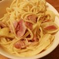 anzco's cooksnap of when they made じゃが芋とベーコンのクリームパスタ.