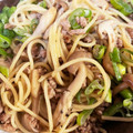 みまゆ's cooksnap of when they made ひき肉ときのこのあっさり和風パスタ♡.