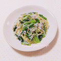 まあまま☆0403's cooksnap of when they made 小松菜としらすの焼きそば☆.