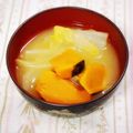 ふうはっちゃん's cooksnap of when they made かぼちゃと白菜のお味噌汁.