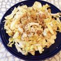 tikariri's cooksnap of when they made キャベツとくずし豆腐のナムル風サラダ.