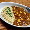 お料理ニャロメ's cooksnap of when they made 市販ルーで☆挽肉と大豆のカレーライス.