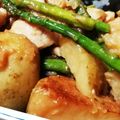 ミカ★ヅキ's cooksnap of when they made 新じゃが・アスパラ・鶏肉の味噌バター.